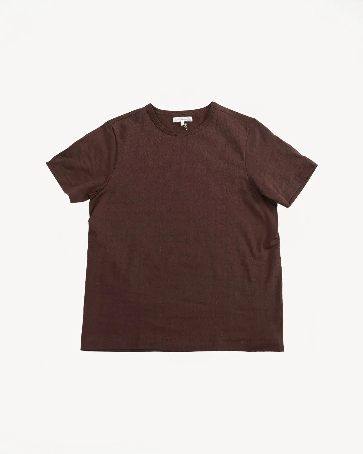 215.19 - 7.2oz Loopwheeled T-Shirt Classic Fit - Coffee