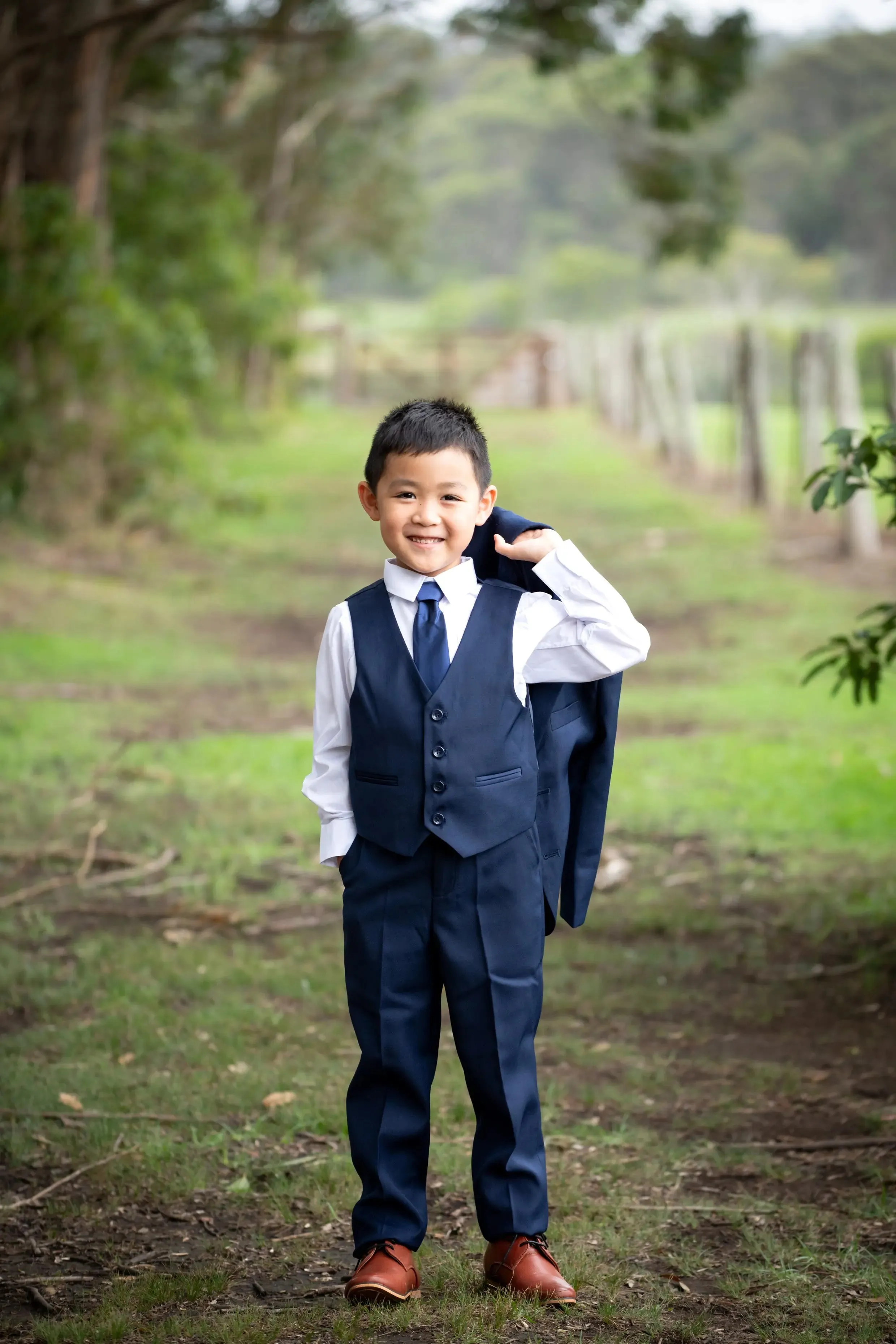 4 Piece Navy Suit Set (8Y to 16Y)
