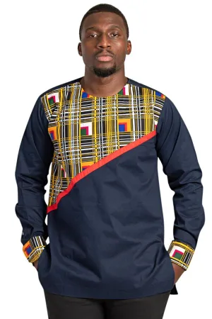 Adongo Long Sleeves African Print Men Shirt