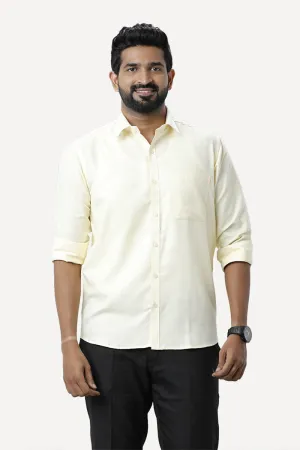 Armani - Light Yellow Formal Shirts for Men | Ariser