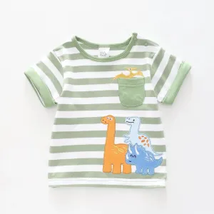 Baby Boys Green Dino Tee