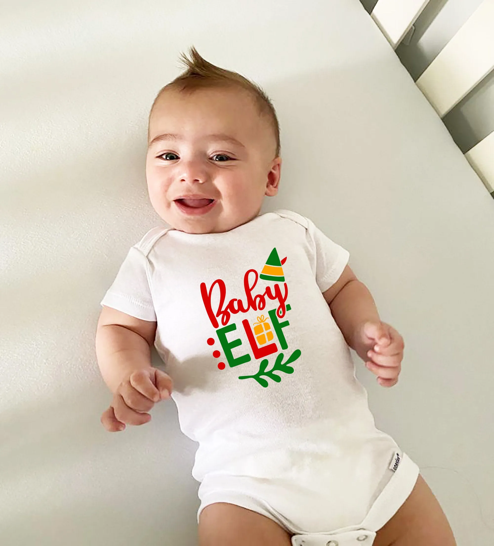 Baby Elf Infant Onesie - Christmas Onesie - Santa's Helper
