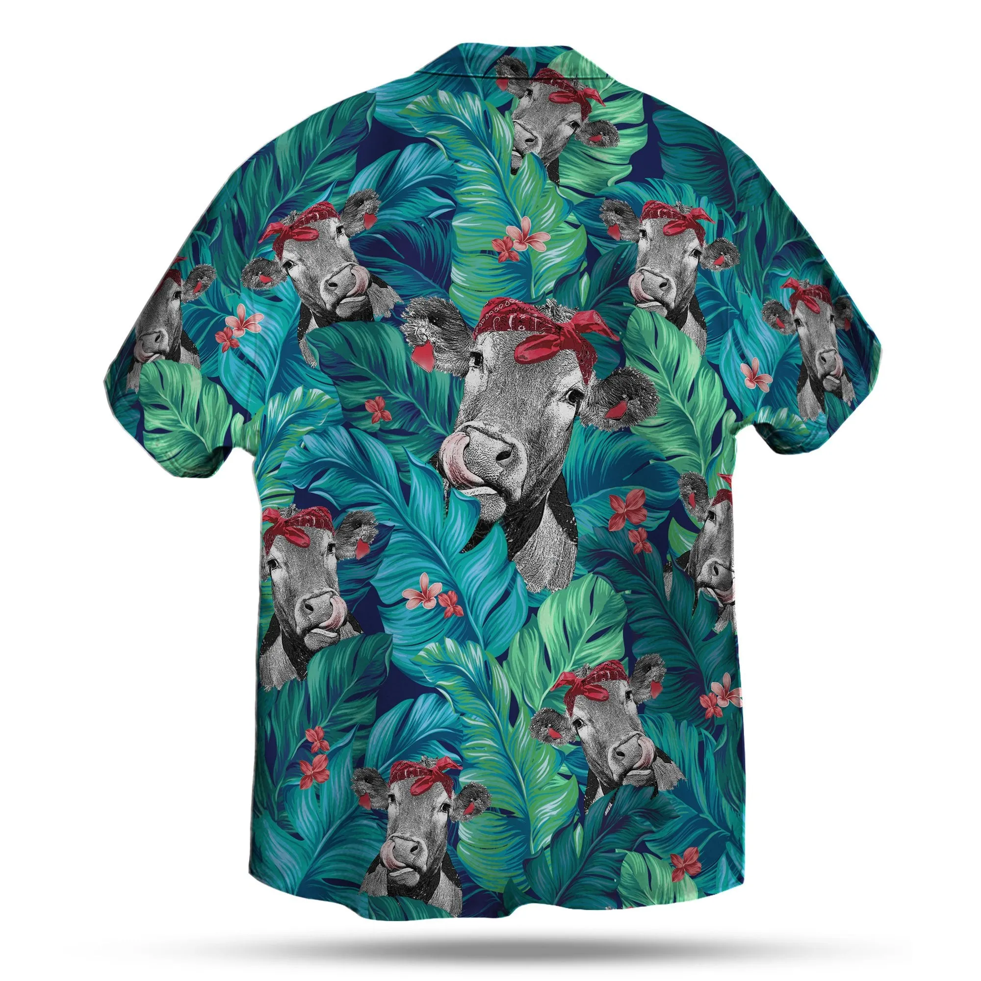 BADANA COW LEAFY HAWAIIAN SHIRT