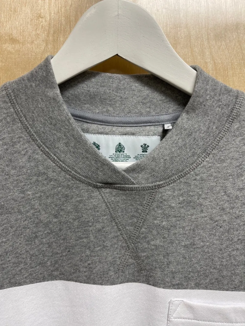 Barbour Mens Herbrides Crew Sweatshirt White Label