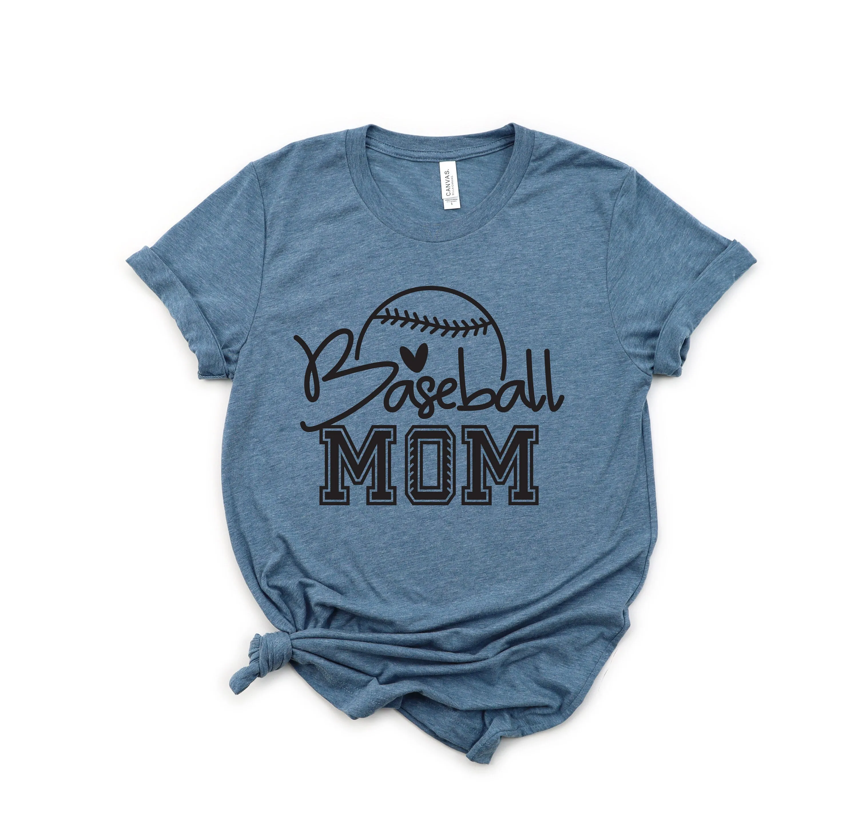 Base Ball Mom T Shirt- Baseball Team Shirt - Number 1 Fan - Cheer Leader - Baseball Family