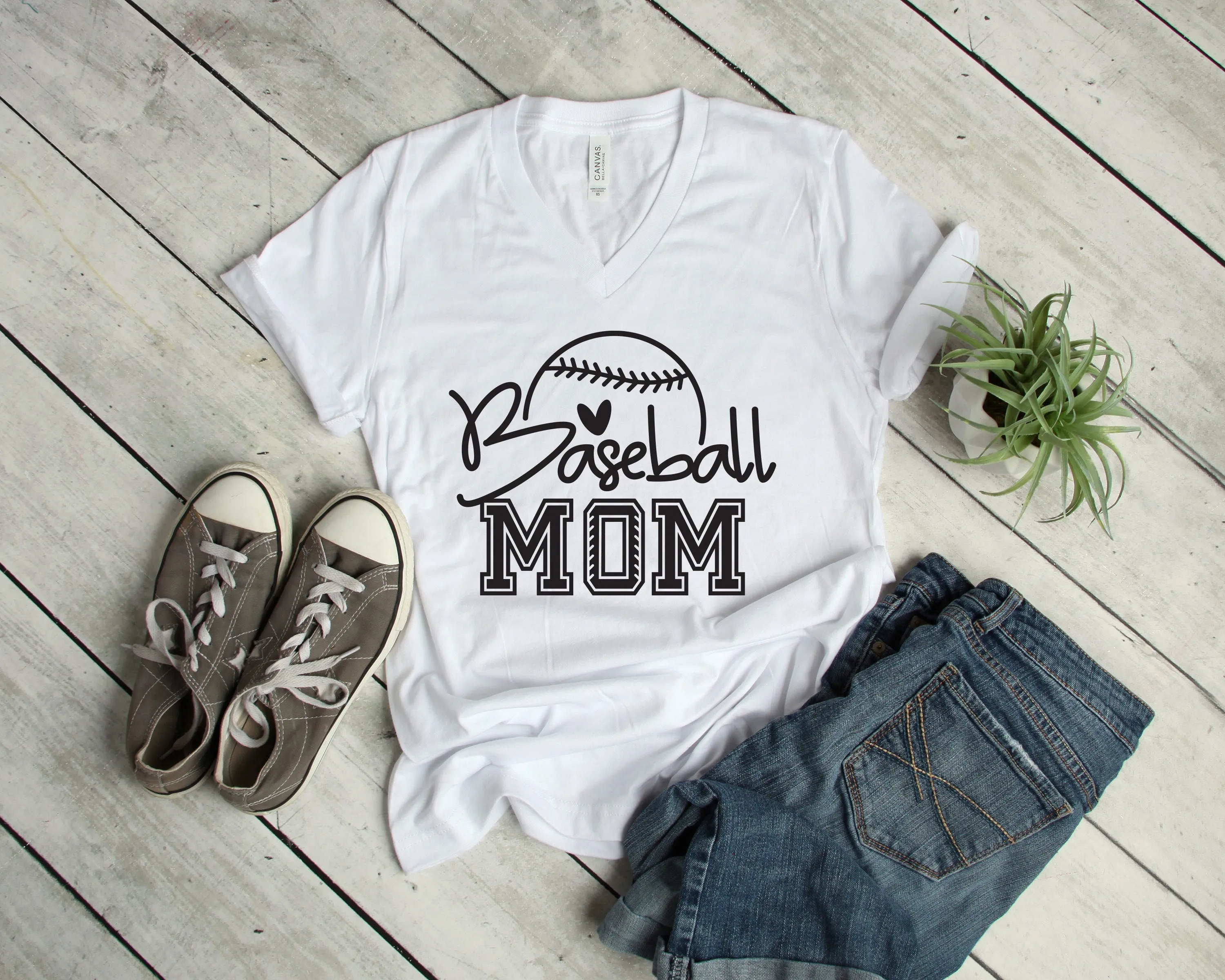 Base Ball Mom T Shirt- Baseball Team Shirt - Number 1 Fan - Cheer Leader - Baseball Family