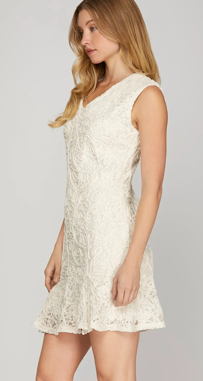 Beautiful Lace Design Dress
