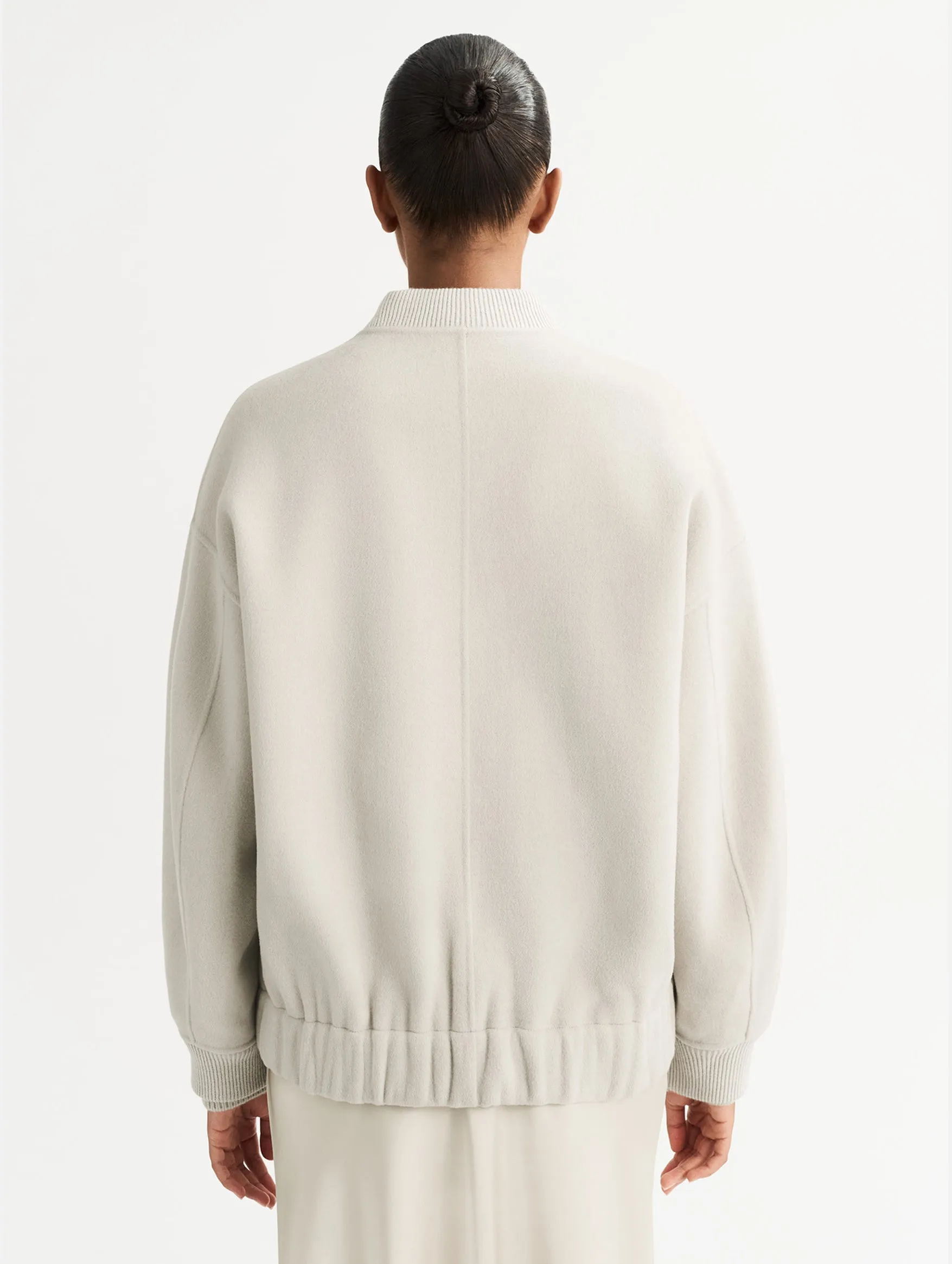 Bomber Jacket in Chalk