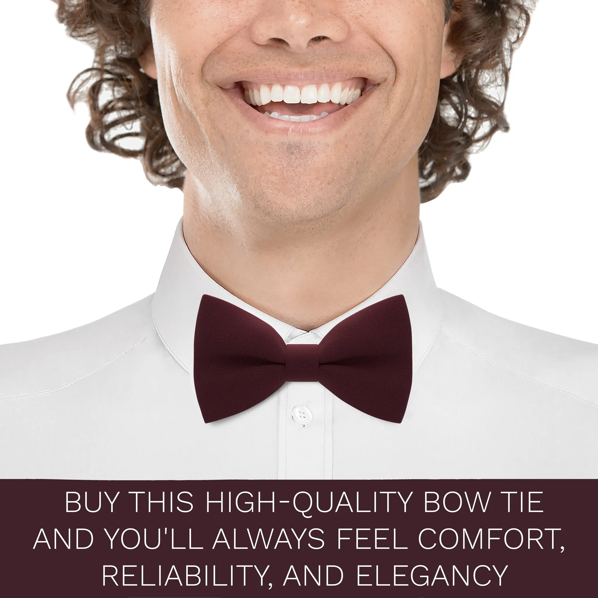 Burgundy Bow Tie