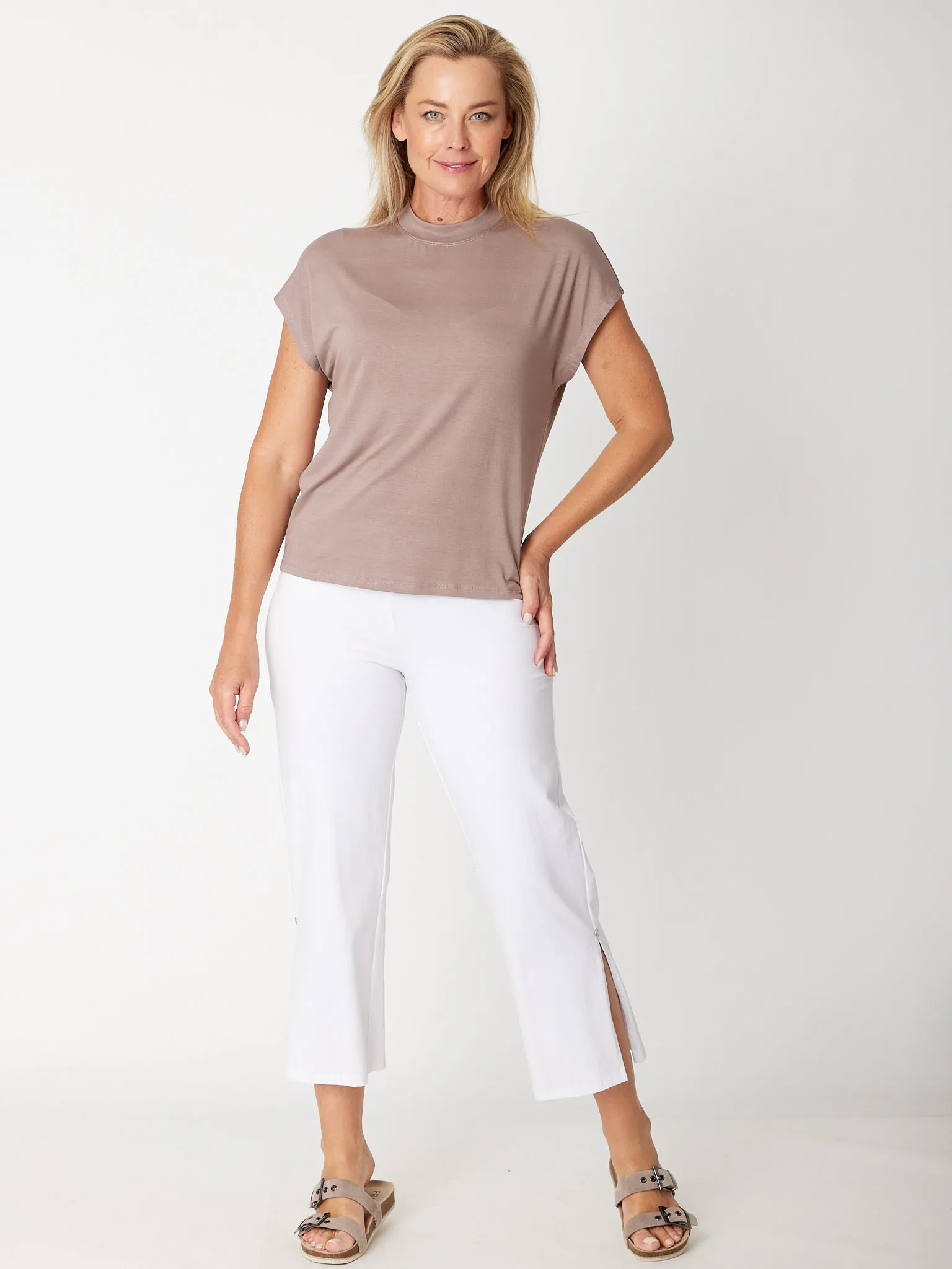 Cap Under Jacket Top -  Fawn - 25892