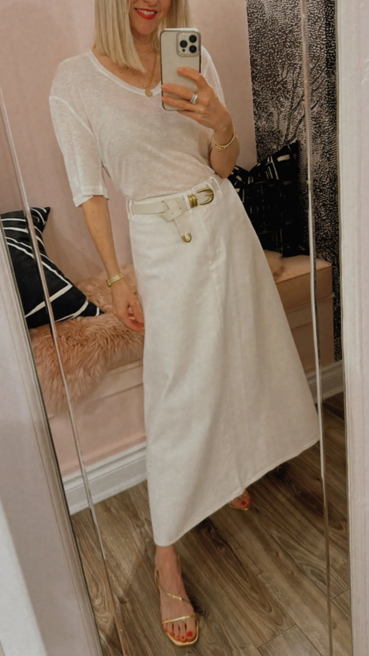 'Carlas' Organic Denim Skirt