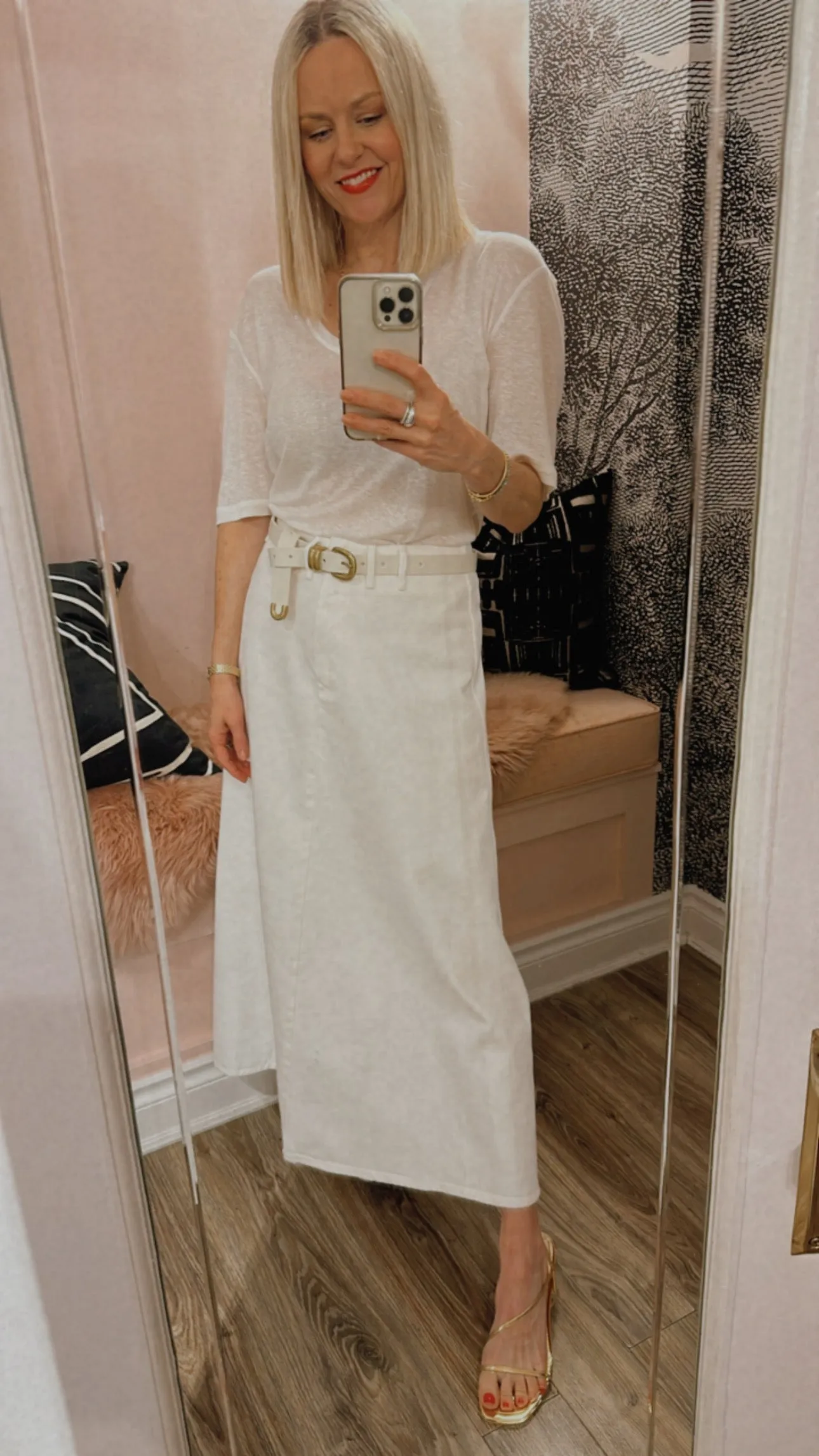 'Carlas' Organic Denim Skirt