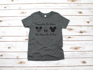 Conquering The World One Snack at a Time - Kids T Shirt - Infant Toddler Youth Mickey Shirt - Disney Kids Snack Goals Shirt