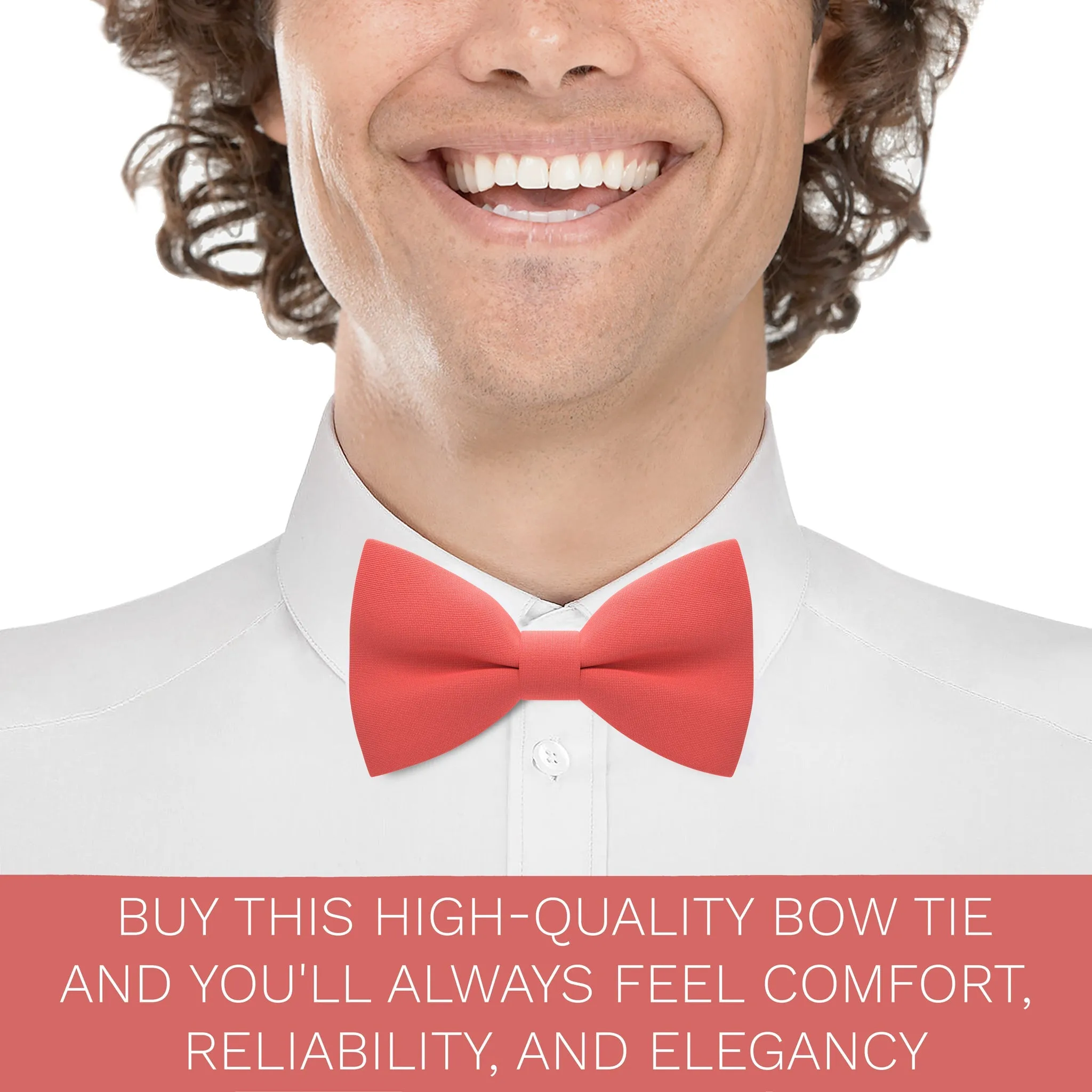 Coral Bow Tie