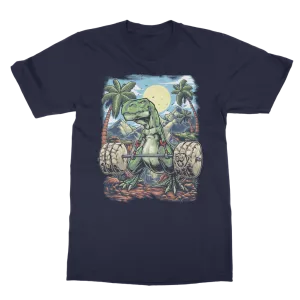 Deadlifting T-rex T-shirt (UK)