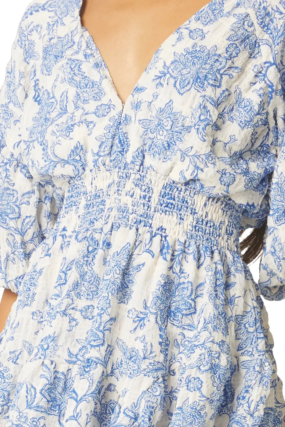 EIGHT DRESS - BLUE CRUSH TOILE