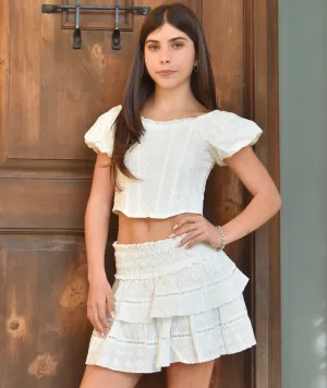 FBZ Girls Lottie Eyelet Skirt