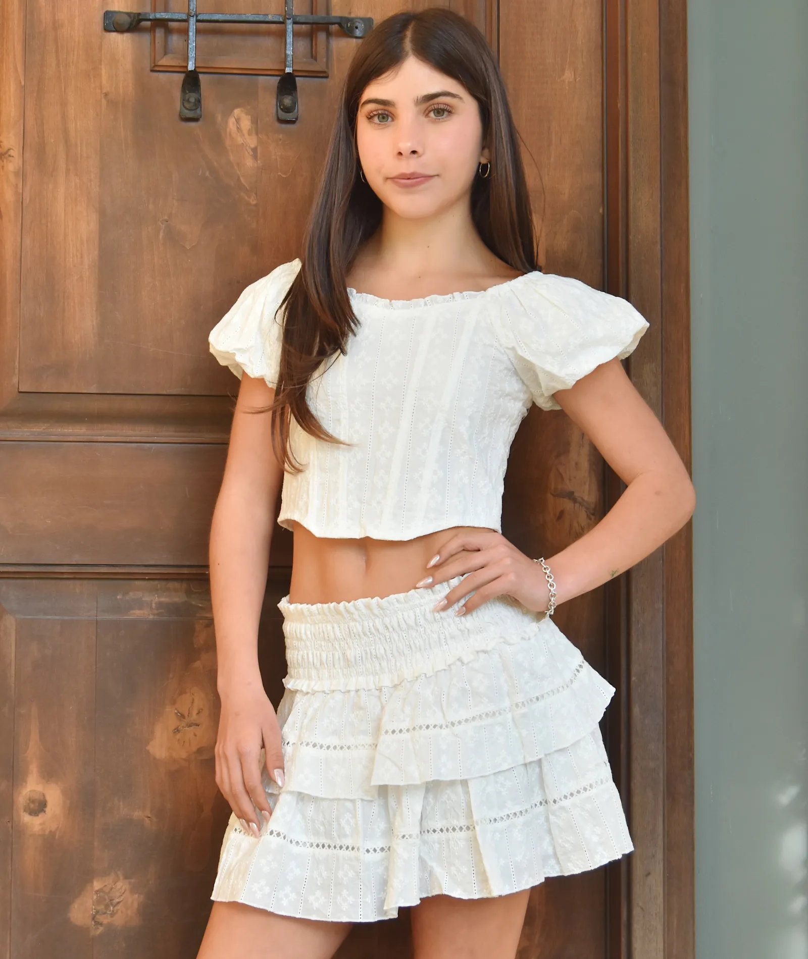 FBZ Girls Lottie Eyelet Skirt