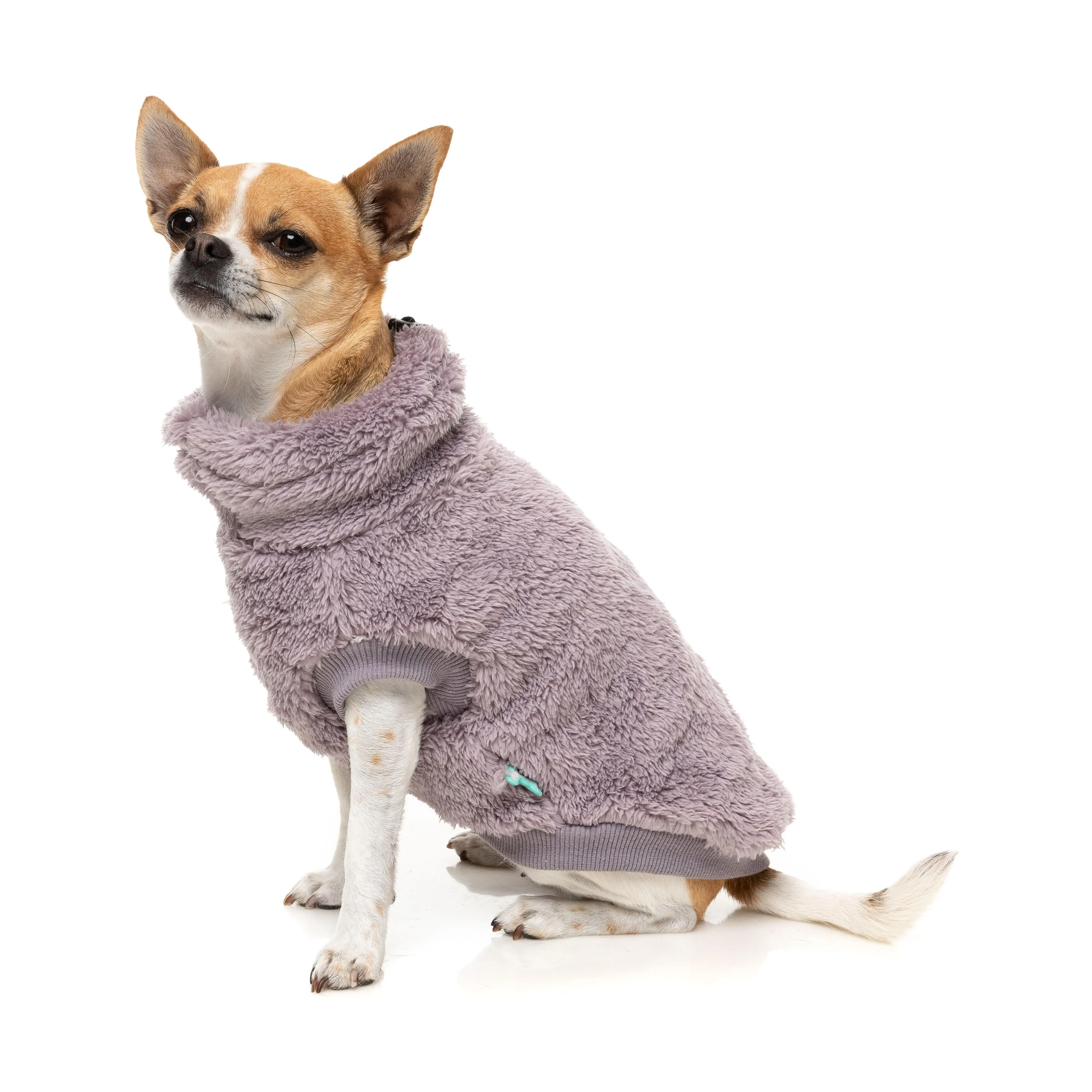 FuzzYard Dog Apparel Turtle Teddy 25 Sweater Lavender Size 4