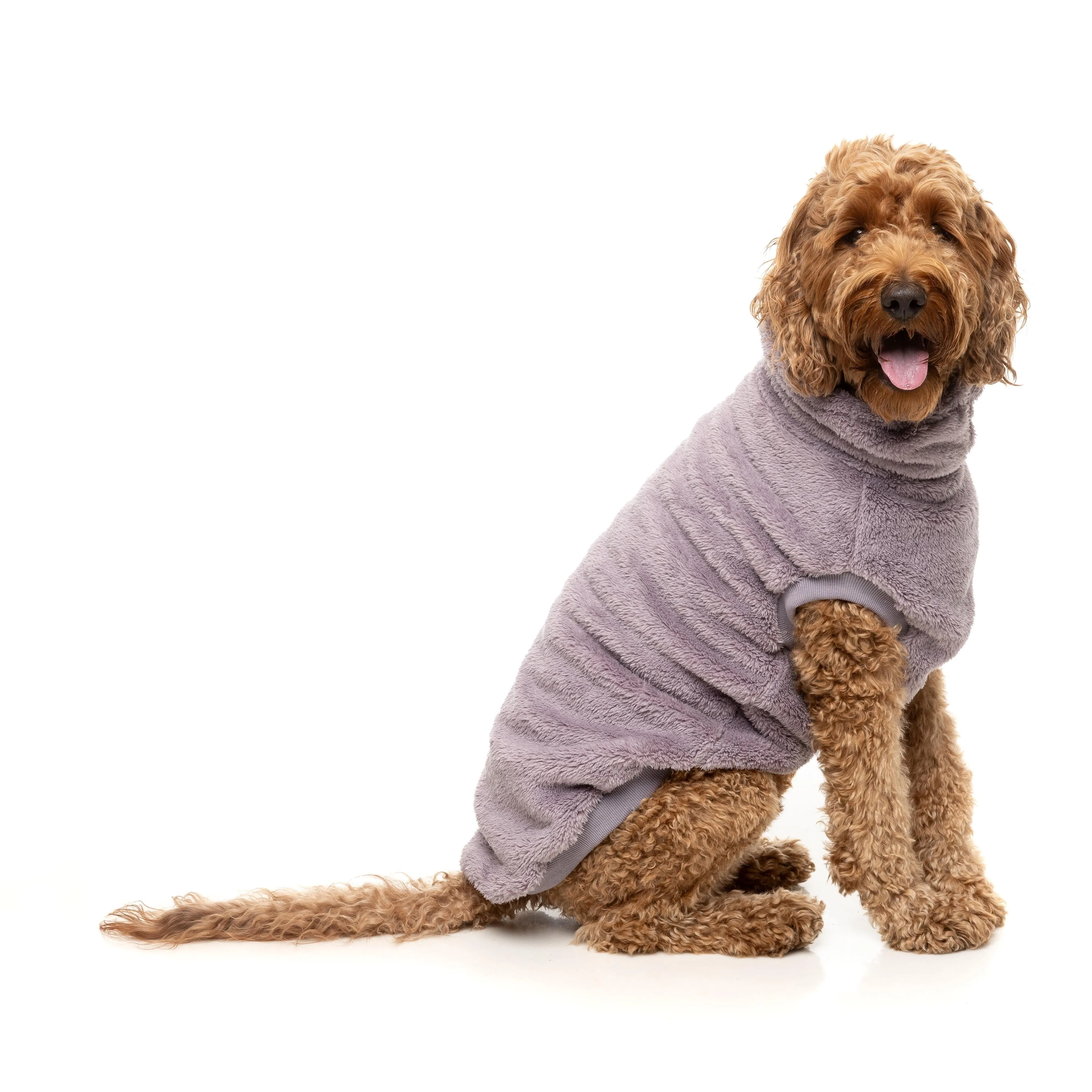 FuzzYard Dog Apparel Turtle Teddy 25 Sweater Lavender Size 4
