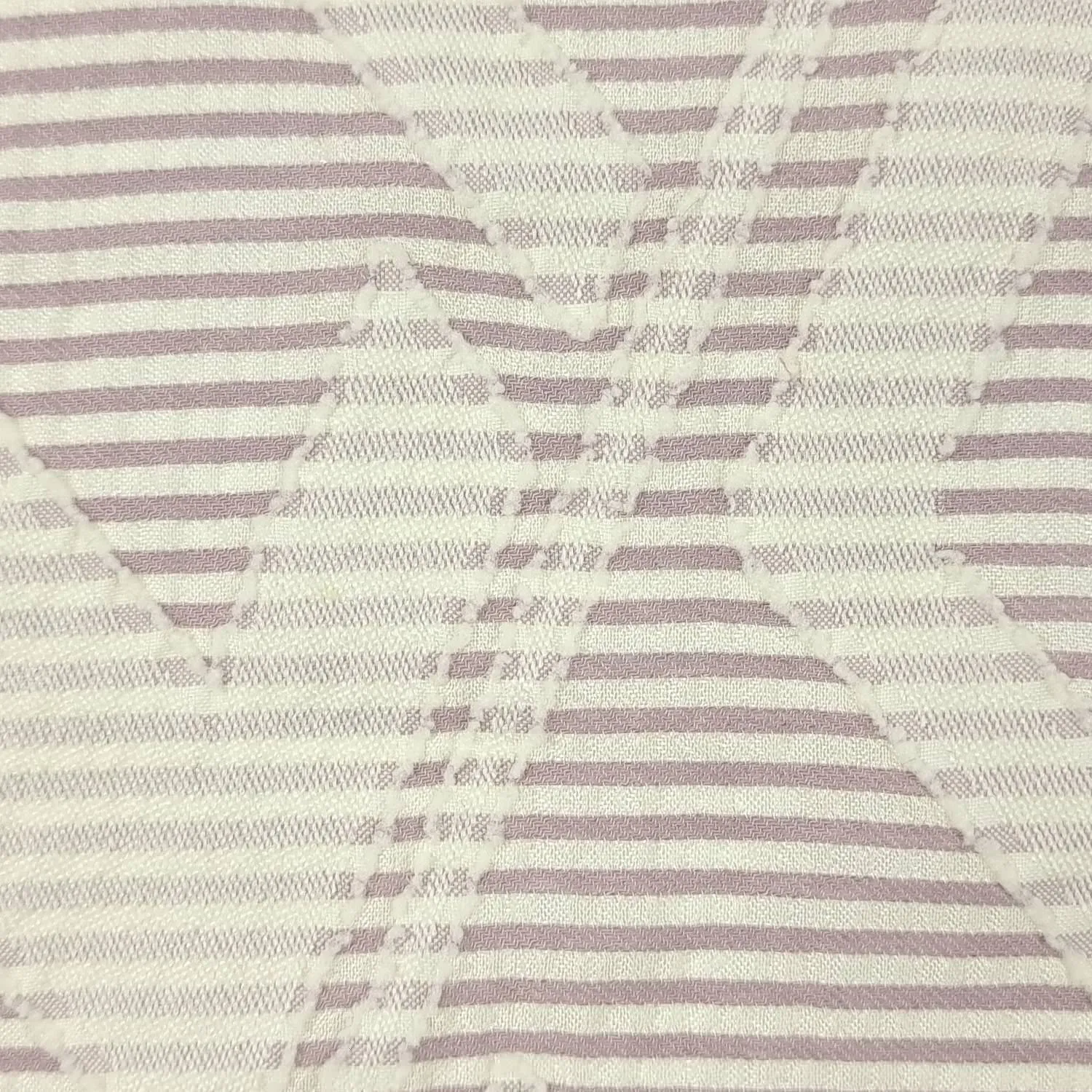 Geometric Stripe Polyester Rayon Woven Fabric - FAB1483