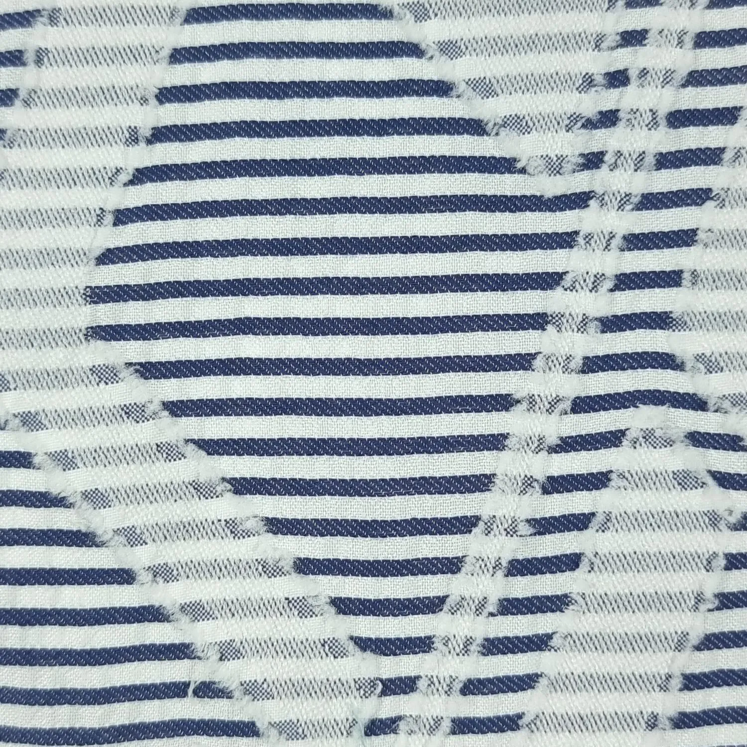 Geometric Stripe Polyester Rayon Woven Fabric - FAB1483