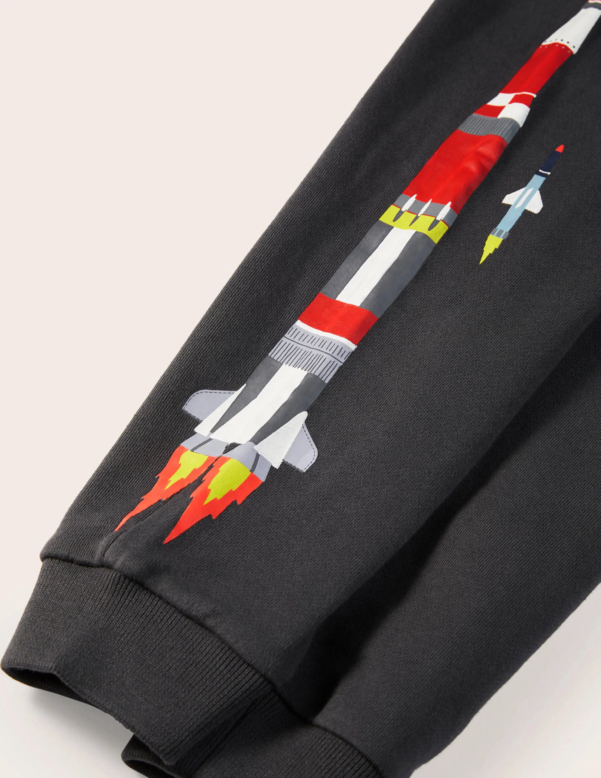 Graphic Space Joggers-Smoke Grey Rockets
