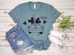 Happily Ever After - Just Married Minnie Mouse and Mickey - Disney Bride and Groom