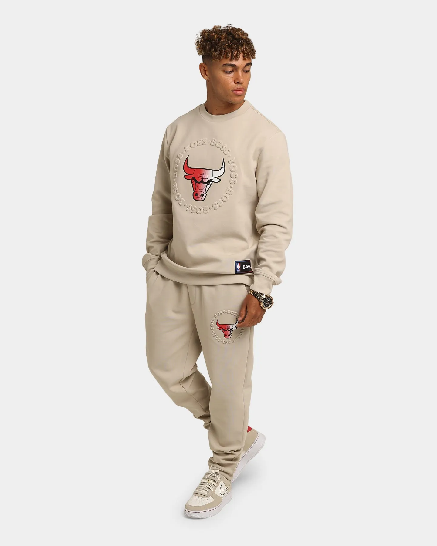 Hugo Boss X NBA Chicago Bulls Basic Joggers Light Beige