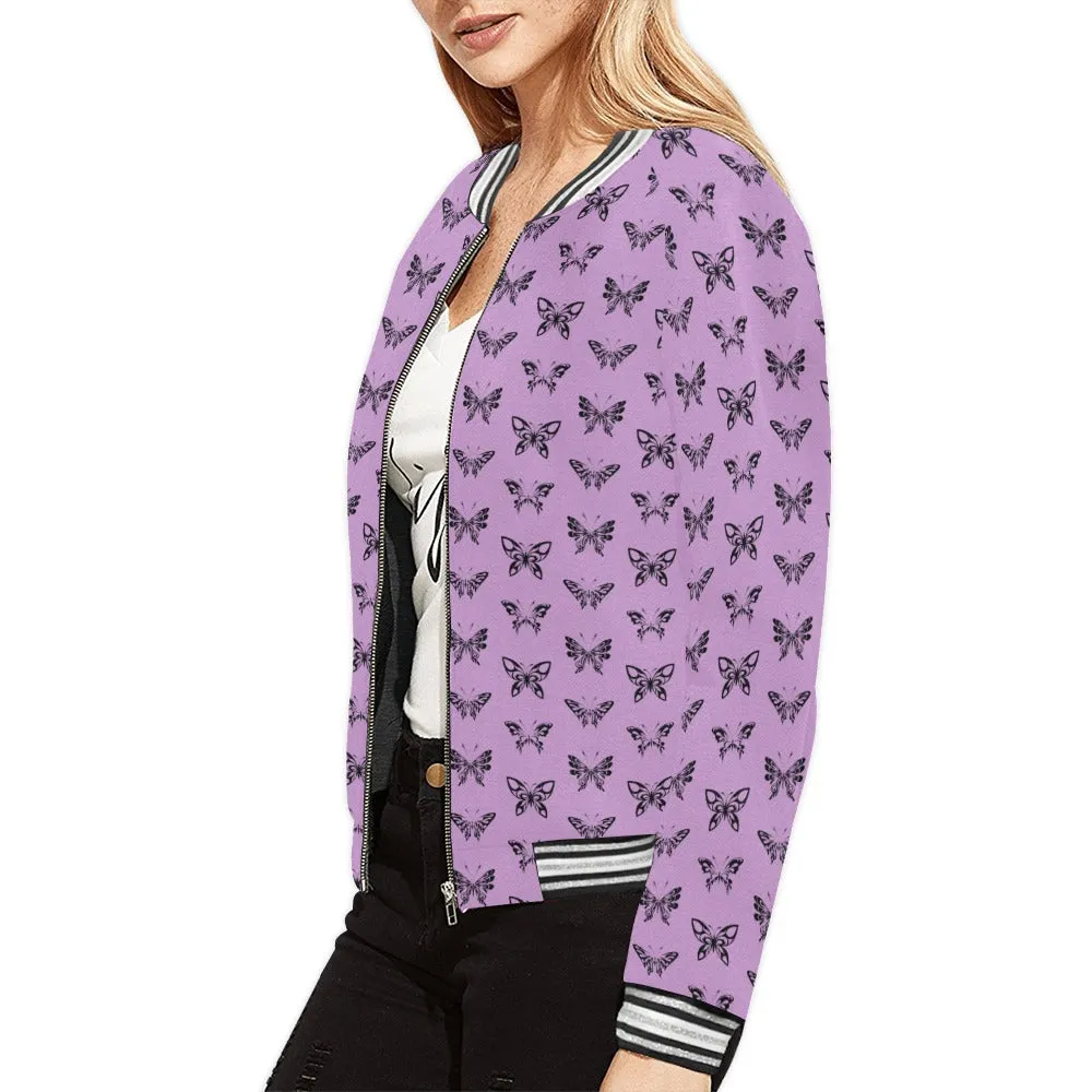 Ink Butterflies Stripes Jacket