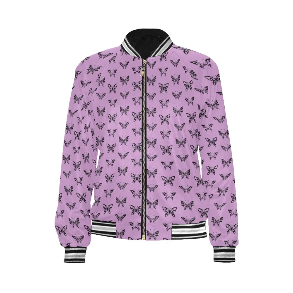 Ink Butterflies Stripes Jacket
