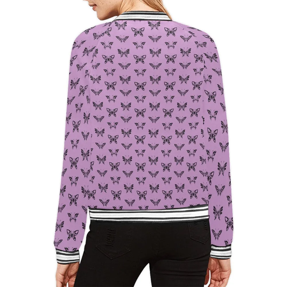Ink Butterflies Stripes Jacket