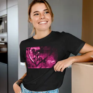 Jennifer Beals Bette & Tina 4 Ever Unisex Tee (Pink Version) in Black