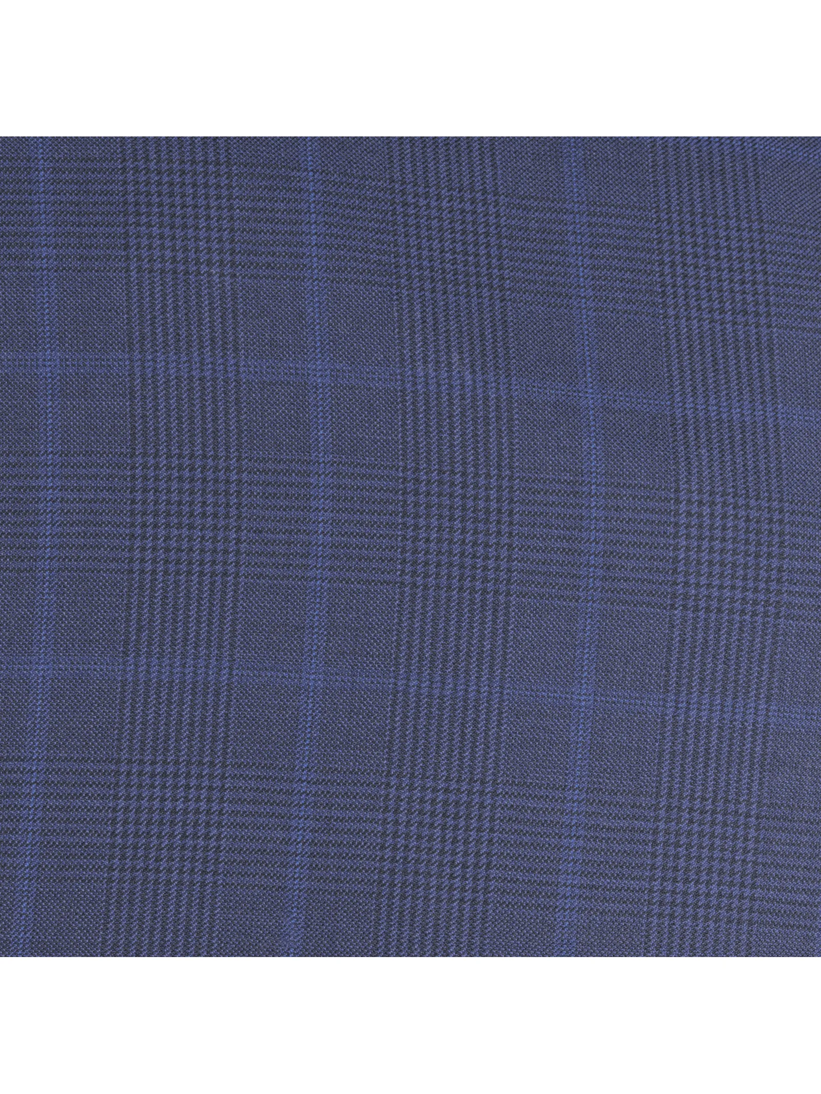 John Varvatos Mens Slim Fit Navy Blue Plaid Two Button Wool Suit