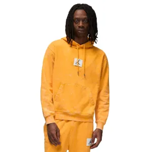 Jordan Flight Fleece Men's Washed Pullover Hoodie Yellow