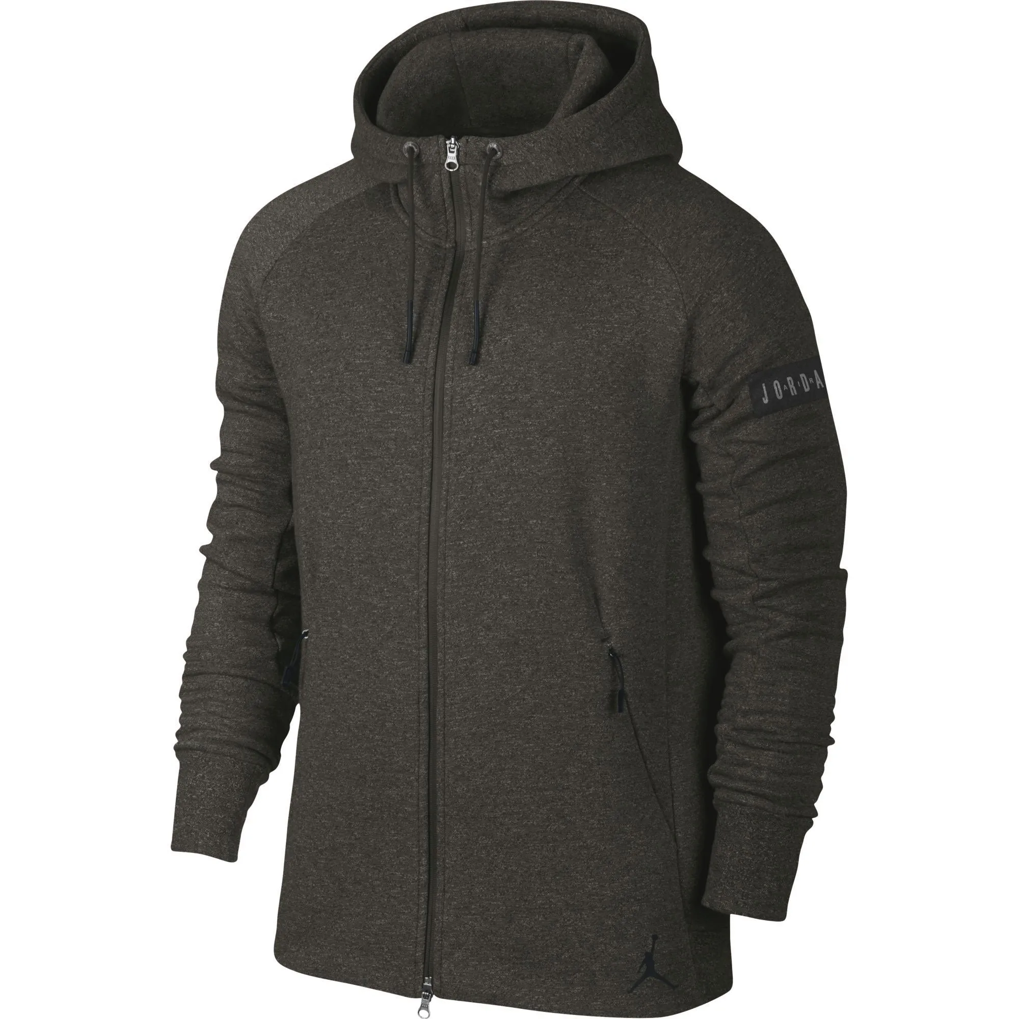 Jordan Icon Fleece Men's Longsleeve Full Zip Hoodie Sequoia/Black