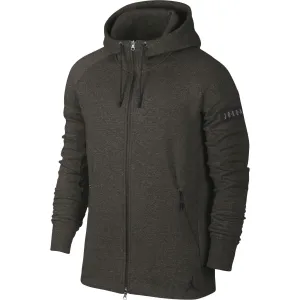 Jordan Icon Fleece Men's Longsleeve Full Zip Hoodie Sequoia/Black