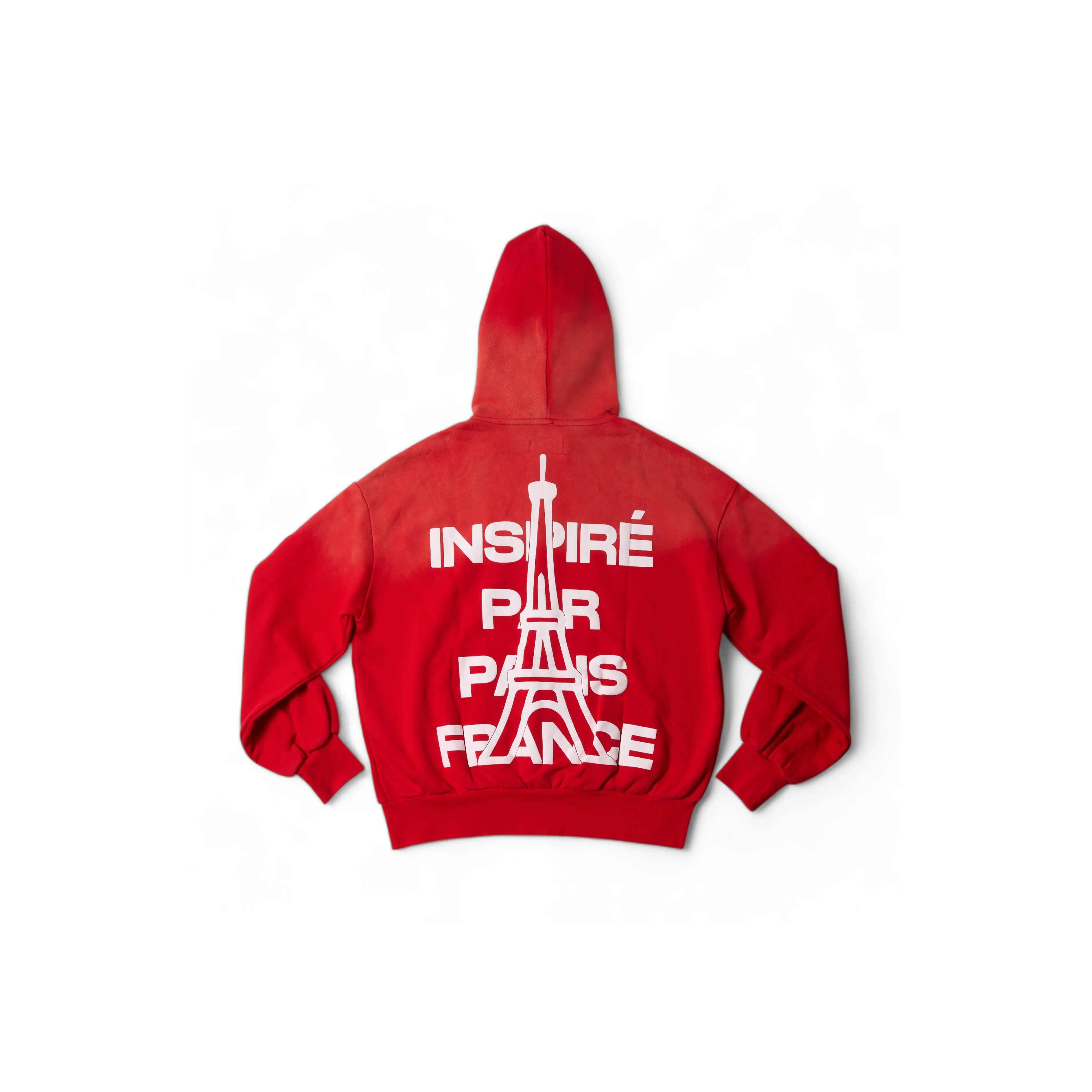 King on Horses Washed Tracksuit Hoodie Red
