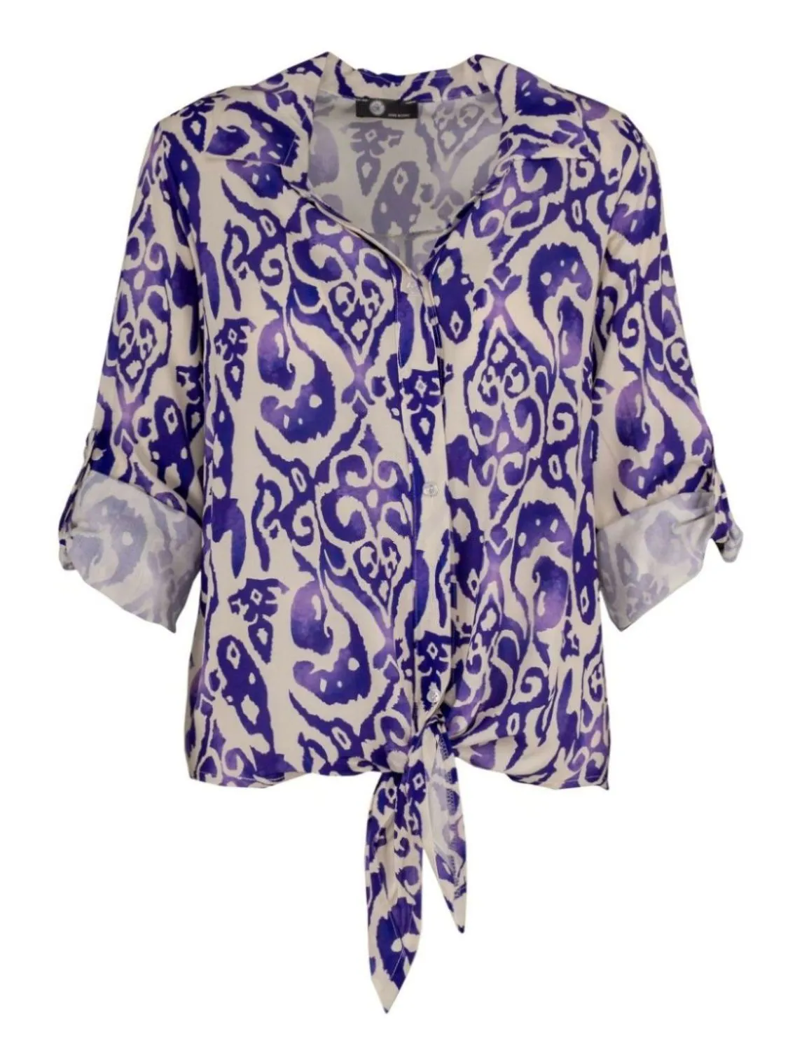 M Made in Italy  Ladies Woven Shirt  Viola Combo