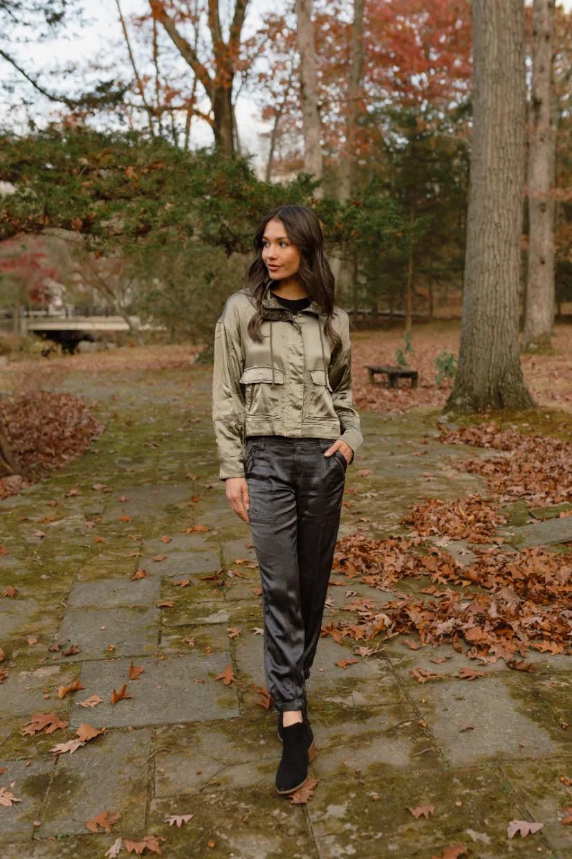 Marina Viscose Satin Jogger