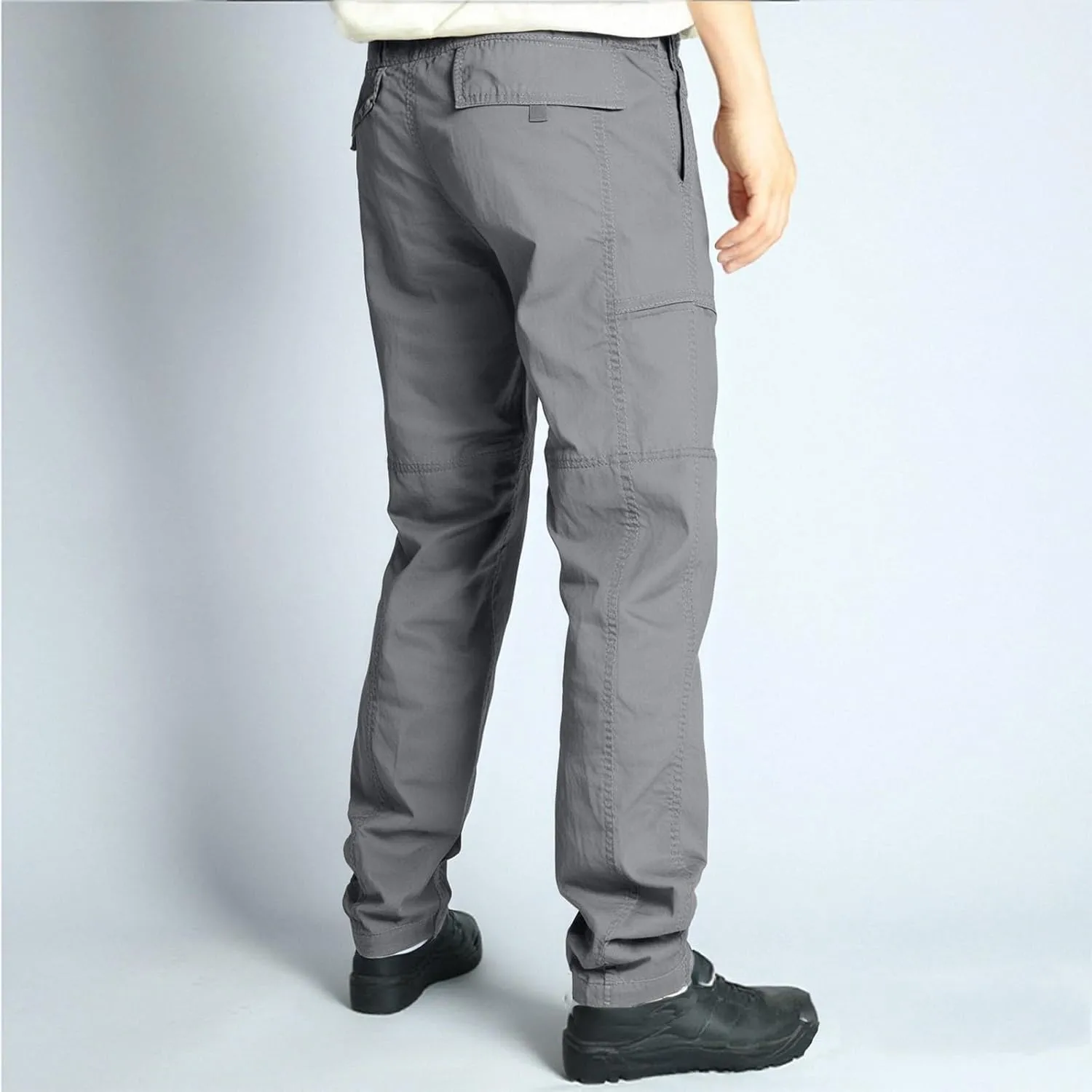 Men's Casual Cargo Pants Straight-Leg Slim Fit Pants