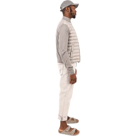 Men's Zip Front Cardigan, Grey