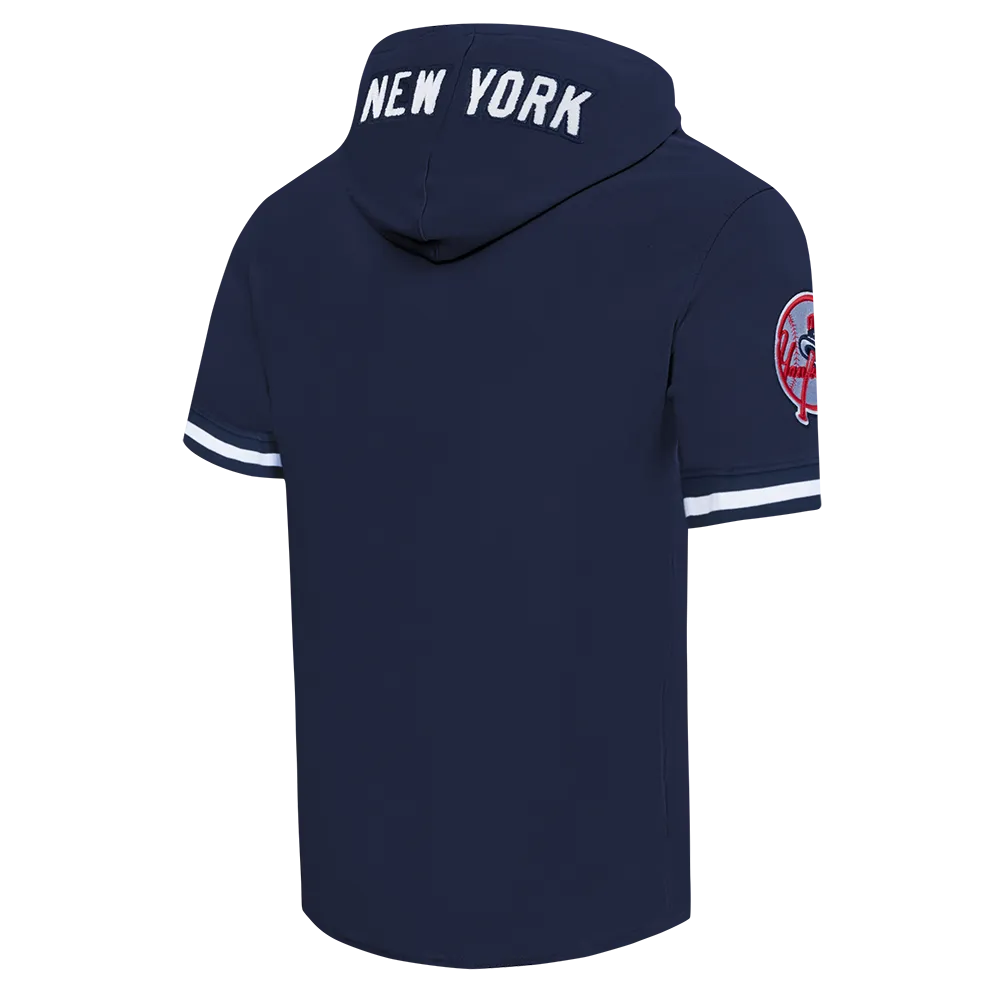 MLB NEW YORK YANKEES CLASSIC CHENILLE MEN'S PULLOVER HOODIE  (MIDNIGHT NAVY)