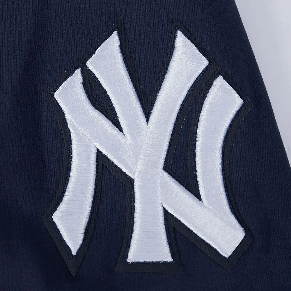 MLB NEW YORK YANKEES CLASSIC CHENILLE MEN'S PULLOVER HOODIE  (MIDNIGHT NAVY)
