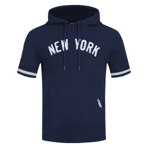 MLB NEW YORK YANKEES CLASSIC CHENILLE MEN'S PULLOVER HOODIE  (MIDNIGHT NAVY)