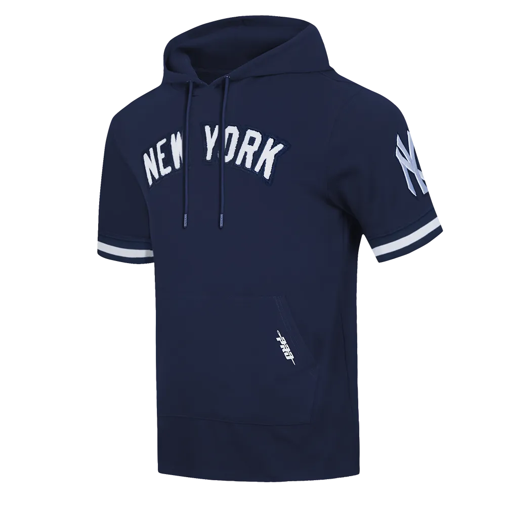 MLB NEW YORK YANKEES CLASSIC CHENILLE MEN'S PULLOVER HOODIE  (MIDNIGHT NAVY)