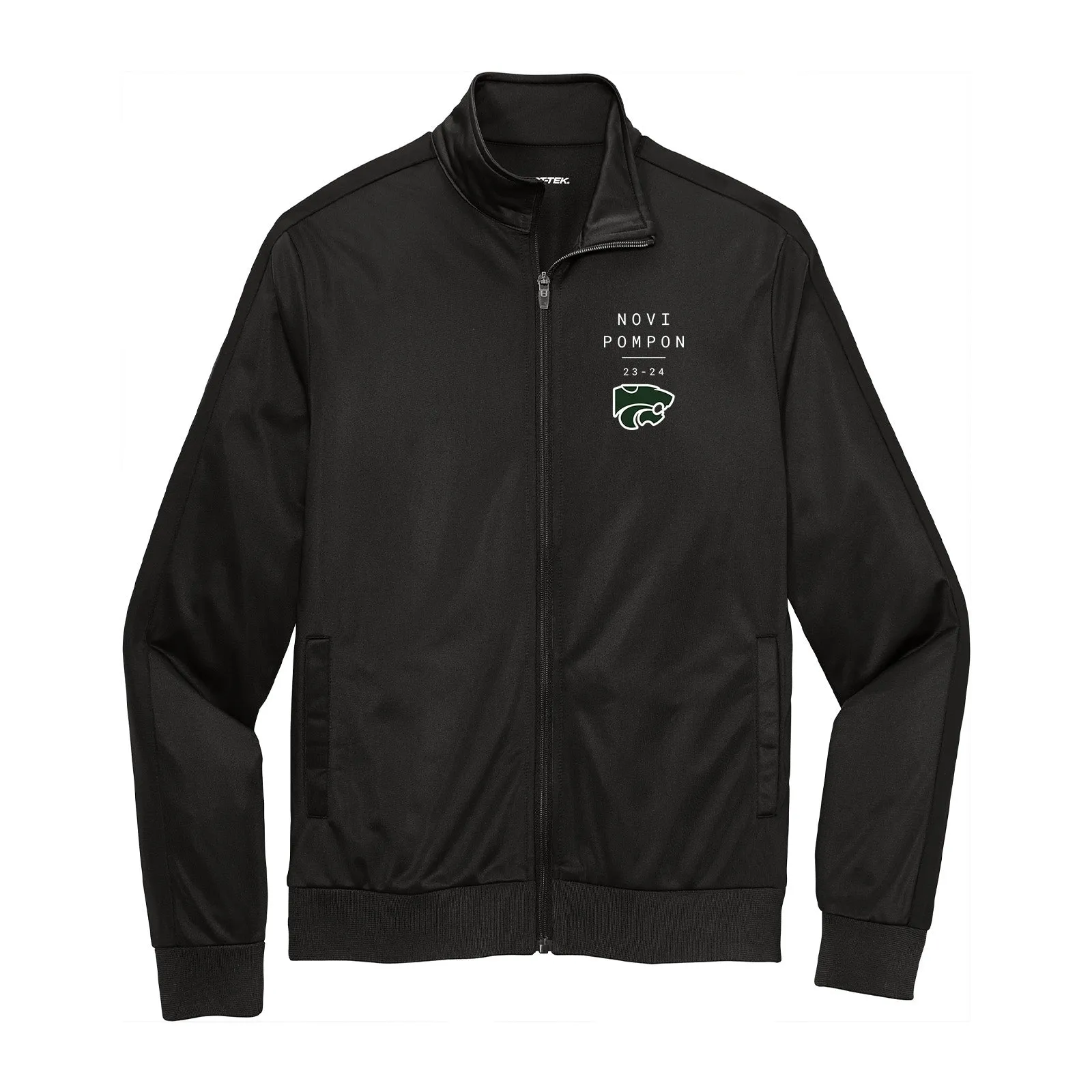 Novi Pompon Sport-Tek ® Tricot Track Jacket Modern