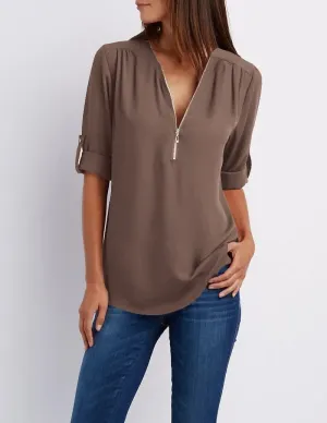 Otina - Long Sleeve Blouse