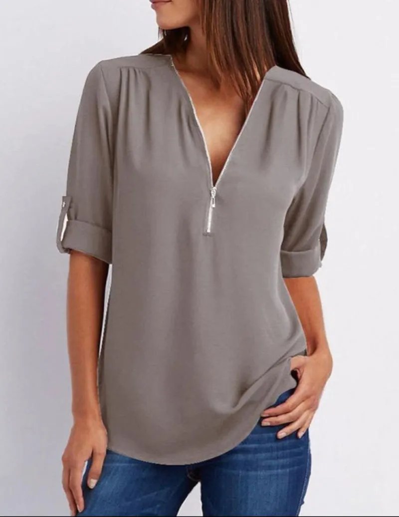 Otina - Long Sleeve Blouse