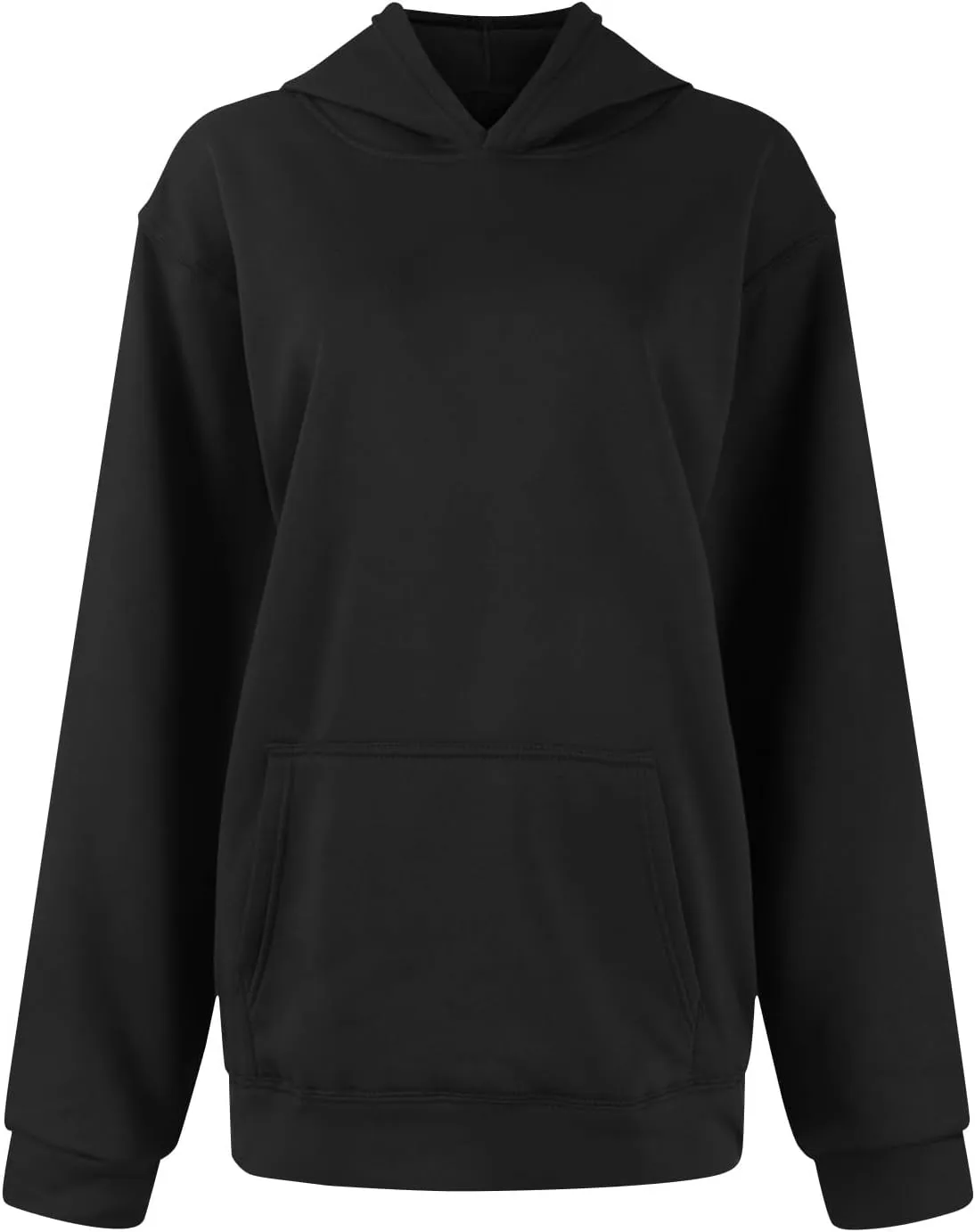 Oversized Hoodie for Women Fleece Sweatshirt with Kangaroo Pockets Long Sleeve Sweaters Pullover Fall Preppy Clothes